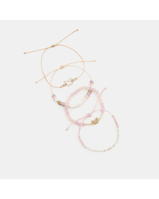 Bracelets fantaisie (lot de 4) violet fille