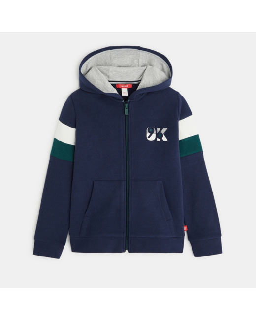 Sweat-shirt à capuche OK 96 bleu garçon