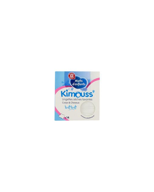 Lingettes sèches lavantes kimouss x 14