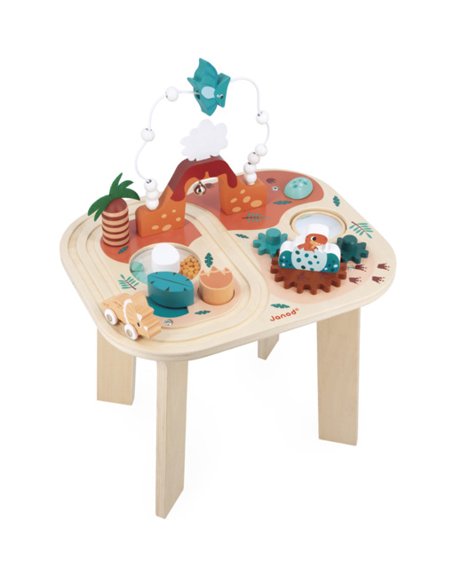 Table d'activités en bois Dino