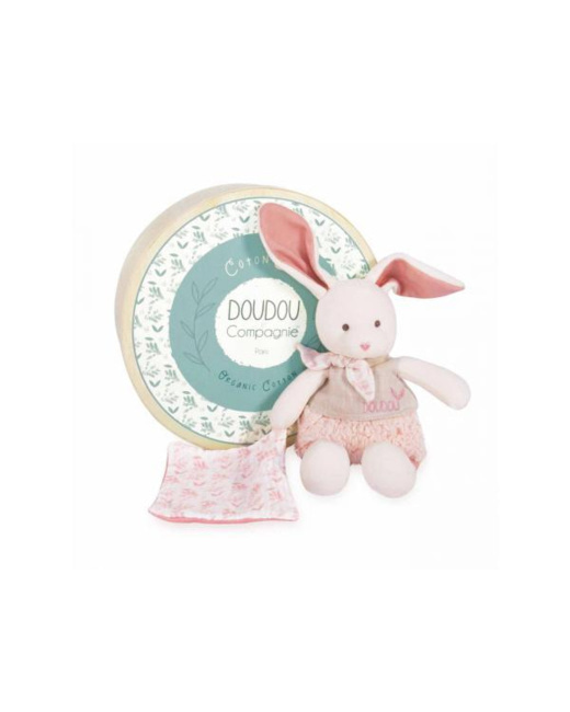 Doudou botanic bio lapin - taille 22 cm