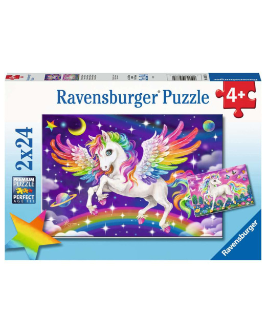 Puzzle Licorne et Pégase - de 4 ans