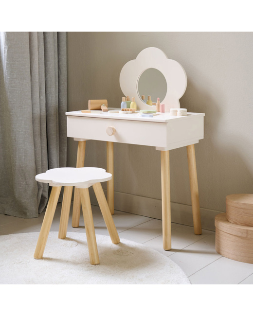 Coiffeuse enfant bois Fleur