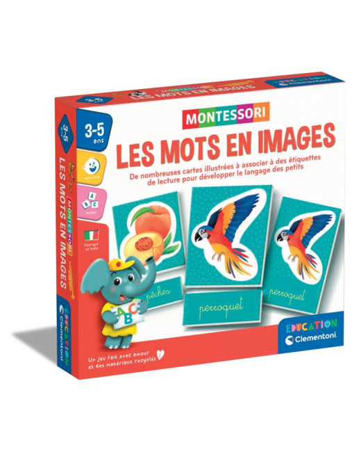 Jeu éducatif Les mots en images - Montessori