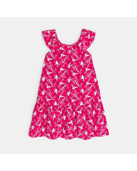 Robe chic imprimée rose fille