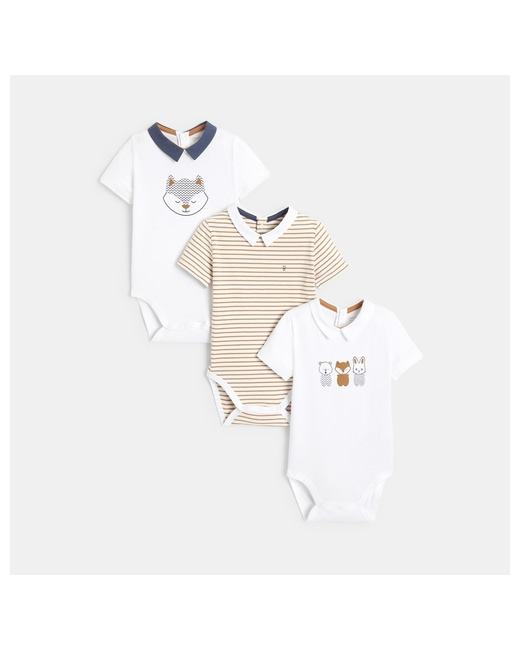 Body petit col renard (lot de 3)