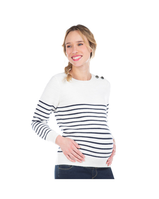 Marinière de grossesse en tricot
