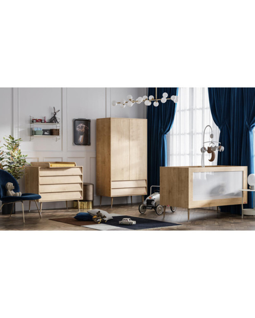 Chambre Trio Bosque Lit bébé + Commode + Armoire