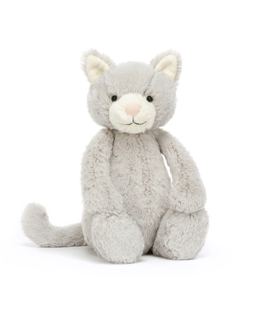 Peluche Chaton Bashful Medium - Grey