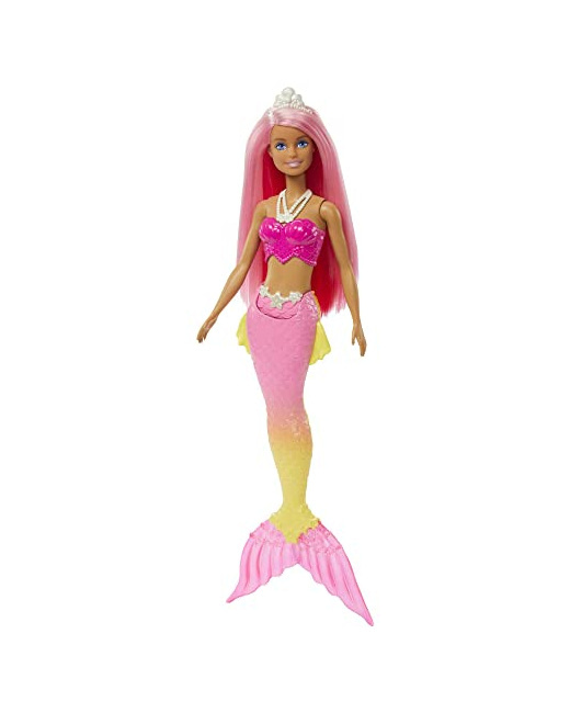 Barbie - Dreamtopia - Poupée Barbie Sirène - Cheveux roses