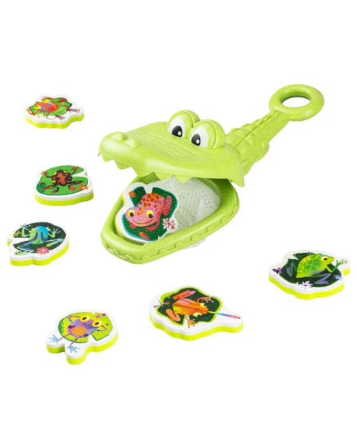 Jeu de bain Crocodile attrape-grenouille