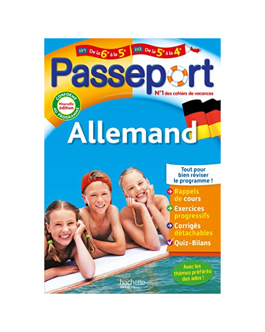 Passeport Allemand De la 6e à la 5e - Cahier de vacances 2023
