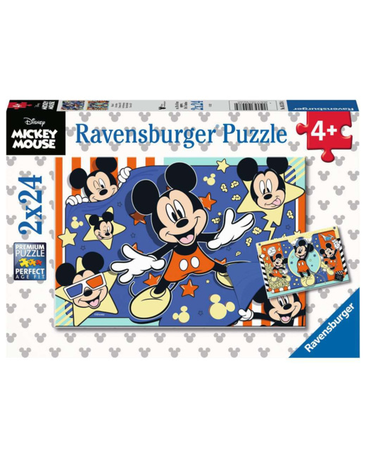 Puzzle Au cinéma / Disney Mickey Mouse - de 4 ans