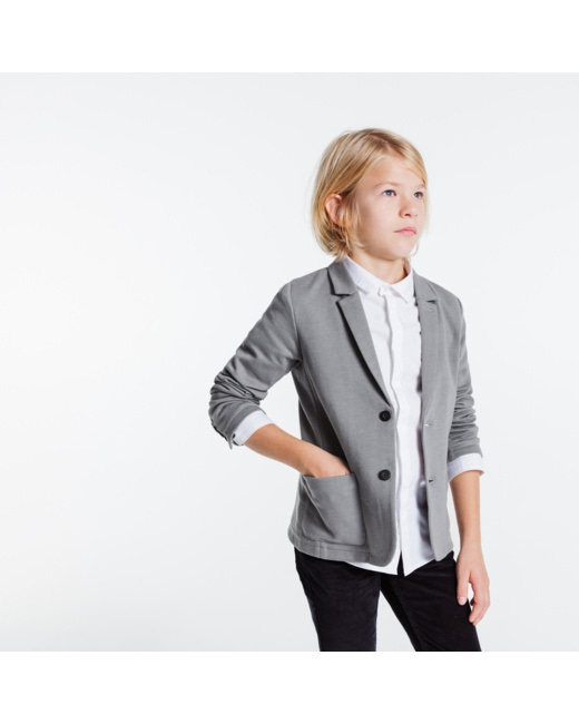 Veste de costume en jersey gris garçon