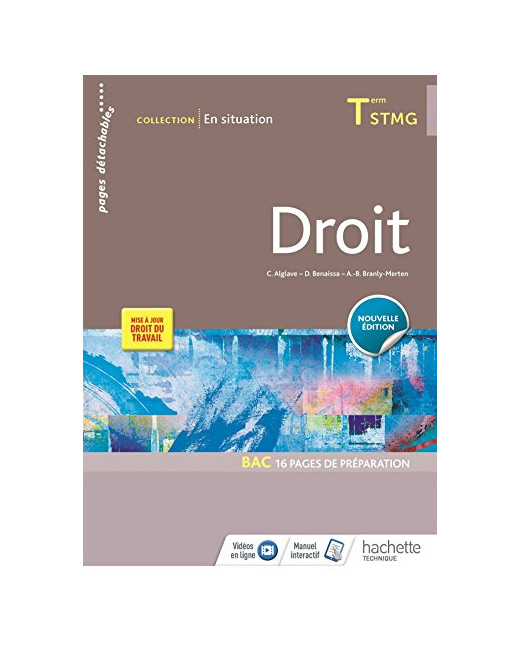 En situation Droit Tle STMG - Livre élève - Éd. 2018