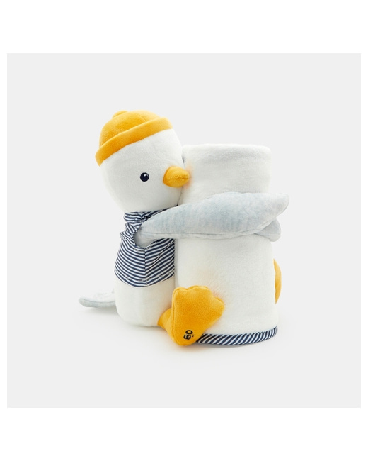 Doudou goéland et plaid polaire