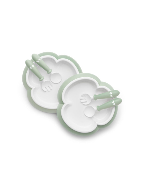 Set assiette, cuillère et fourchette pour Bébé