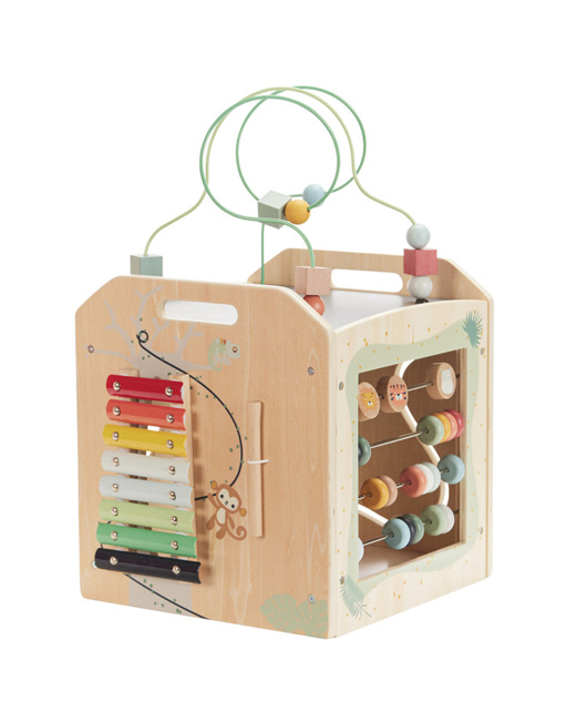 Cube d'activités XXL en bois Happy Wild