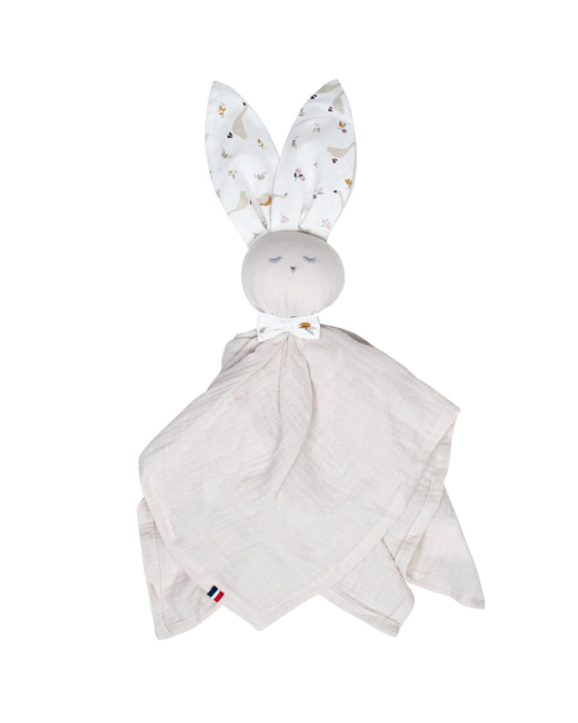 Doudou plat Lapin personnalisable, Sidonia