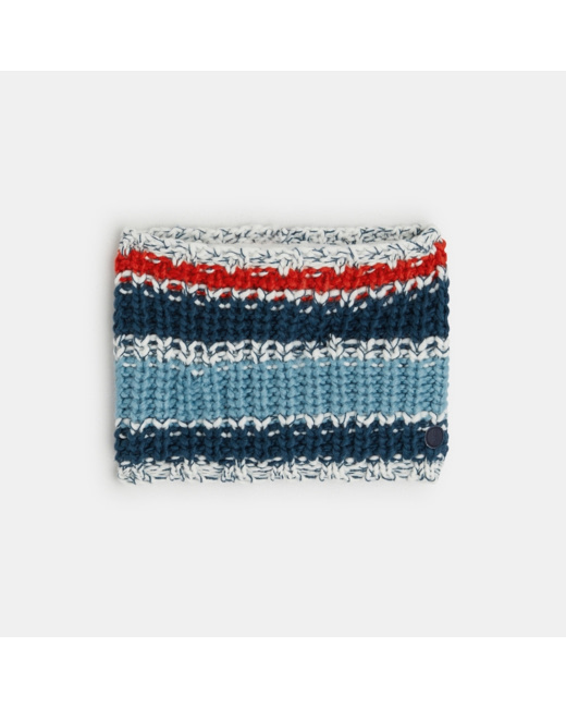 Snood en grosse maille rayée colorée garçon