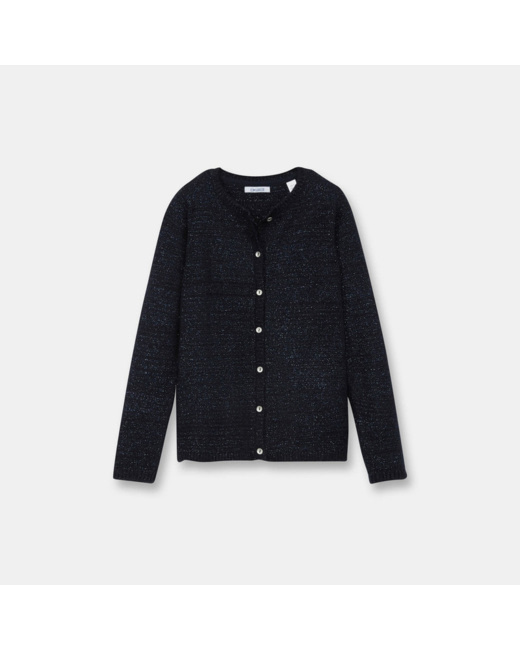 Gilet irisé bleu fille