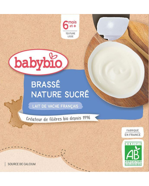 Brassé au Lait de Vache français - Nature Sucré