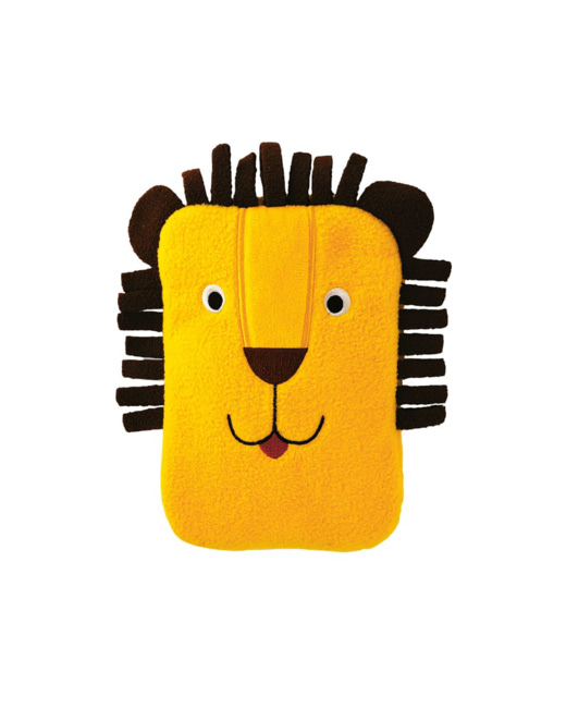 Mini Bouillotte housse molleton Lion