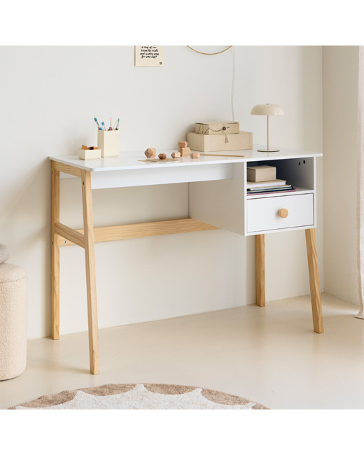 Bureau Enfant Avec Rangement Cerise