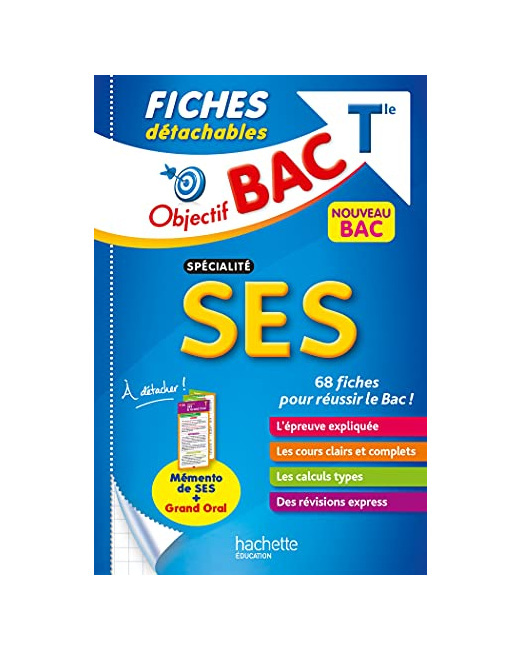 Objectif BAC Fiches détachables Spécialité SES tle