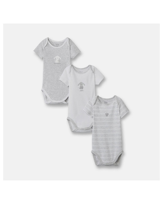 Body manches courtes col US (lot de 3)