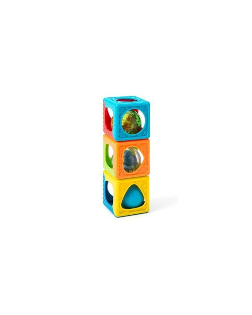 3 hochets cubes