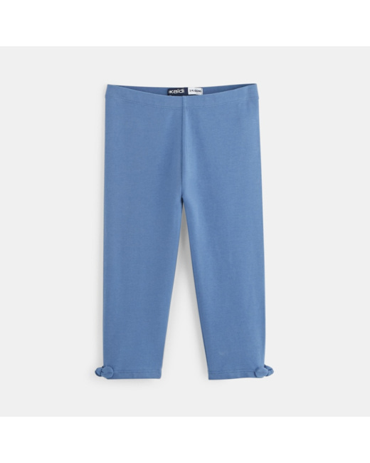 Leggings courts bleu fille