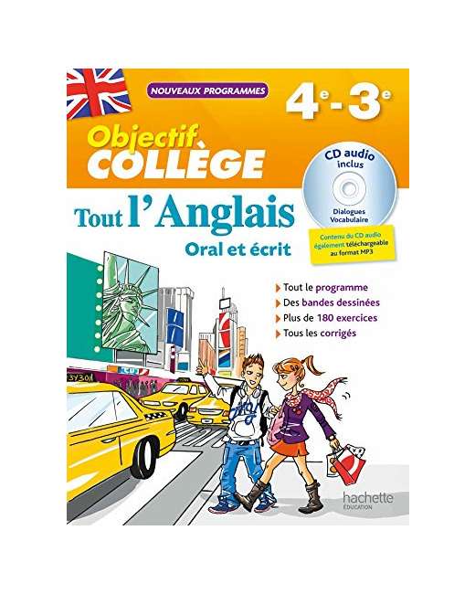 Objectif Collège - Tout l'Anglais 4e-3e - Nouveau programme 2016