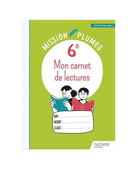 Mon Carnet de lectures 6e - Cahier élève - Ed. 2023