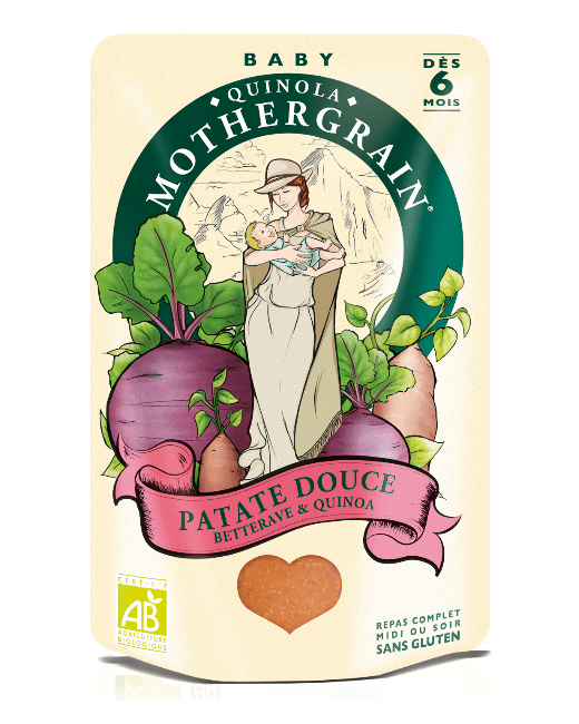 Patate douce, betterave et quinoa