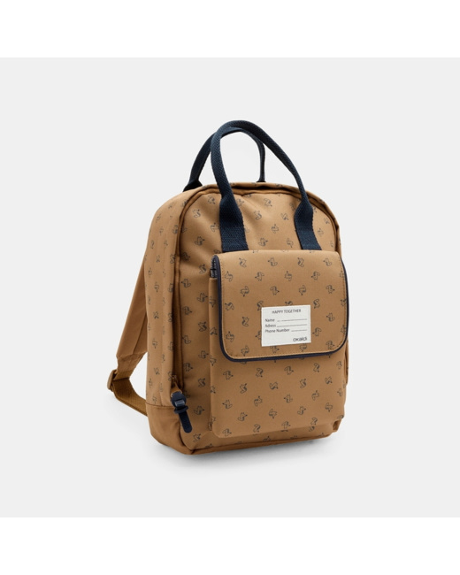 Sac à dos en toile imprimée Renard bleu garçon