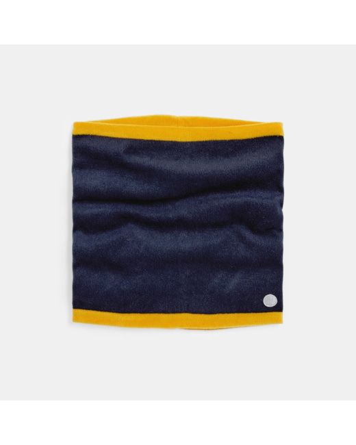 Snood réversible en polaire bleu garçon