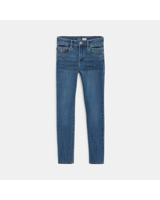 Jean skinny en denim ultra-résistant bleu garçon