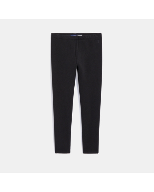 Leggings chauds unis noir fille