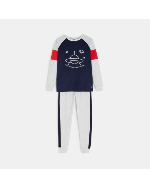 Pyjama à motif phosphorescent bleu garçon
