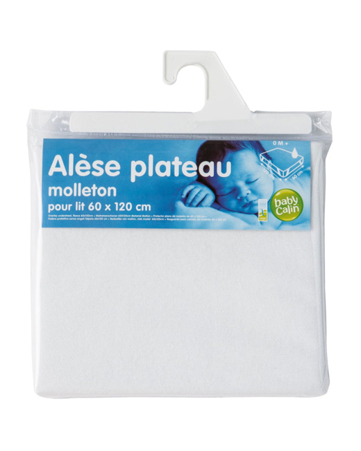 Alèse plateau en molleton