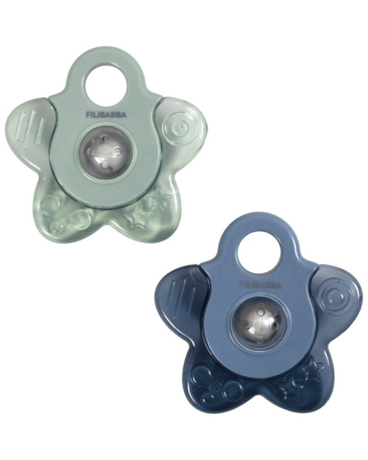 Lot de 2 anneaux de dentition étoile