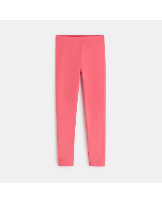 Legging uni rose fille