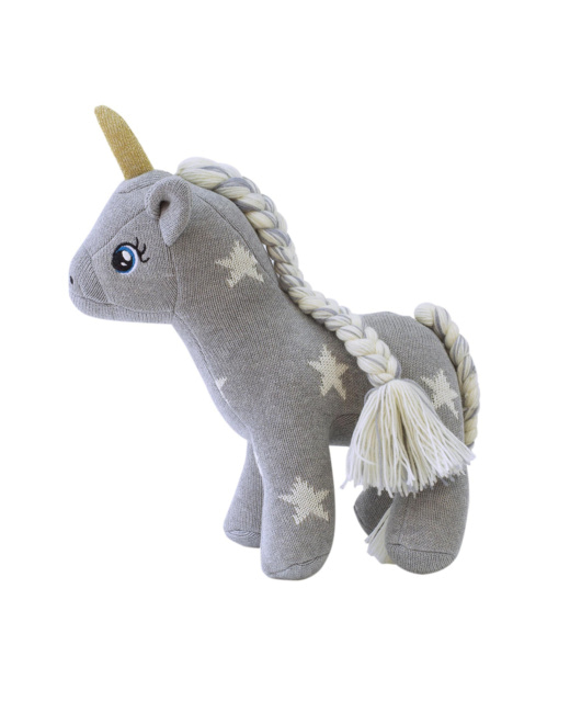 Peluche en coton tricot Licorne étoile