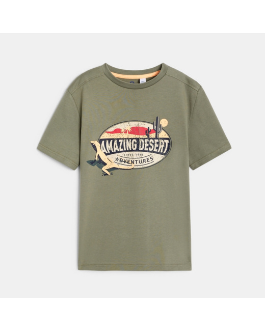 T-shirt à motif vert garçon