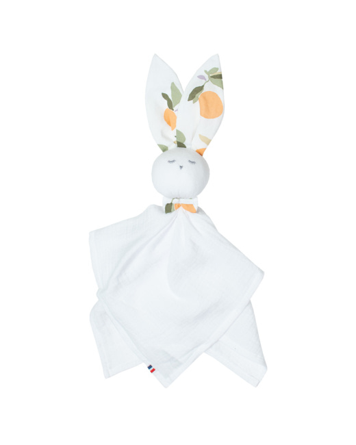 Doudou plat Lapin personnalisable, Clem