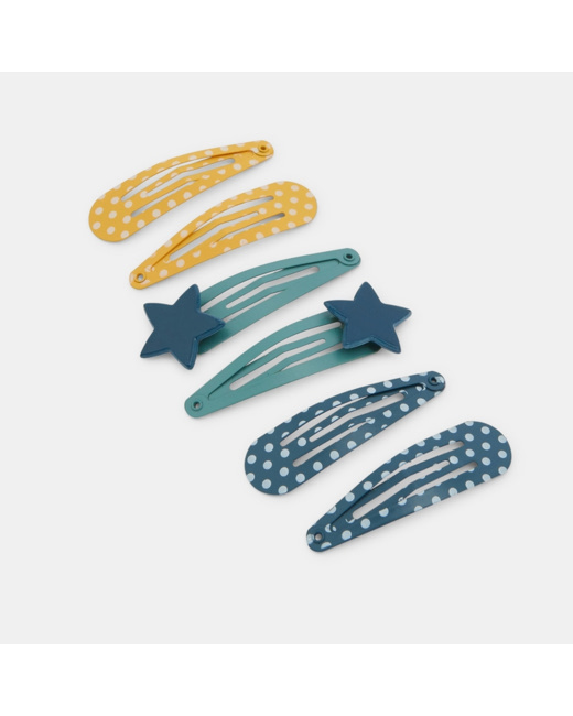 Barrettes clic clac fantaisie (lot de 6) rose fille