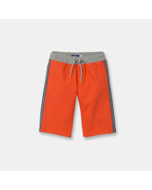 Bermuda sportswear en toile orange garçon