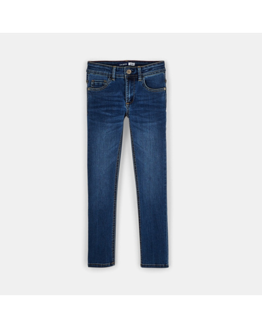 Jean slim hyper extensible bleu garçon