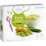 Purée de poireau et pommes de terre